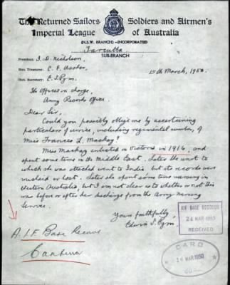 Thumbnail for Mackay > Mackay, Frances Lillian (371a)