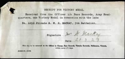 Thumbnail for Mackay > Mackay, George Walter Hamilton (6050)