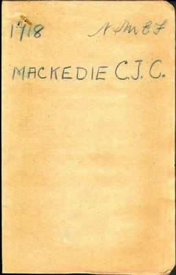 Thumbnail for Mackedie > Mackedie, Charles Joseph Cameron (1718)