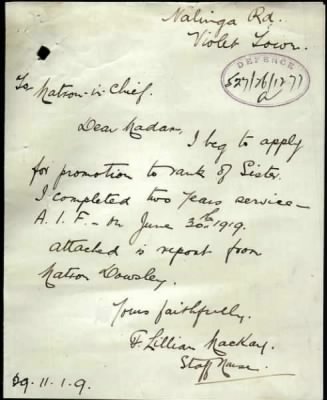 Thumbnail for Mackay > Mackay, Frances Lillian (371a)