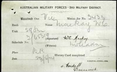 Thumbnail for Mackay > Mackay, William Carlyle (3433)