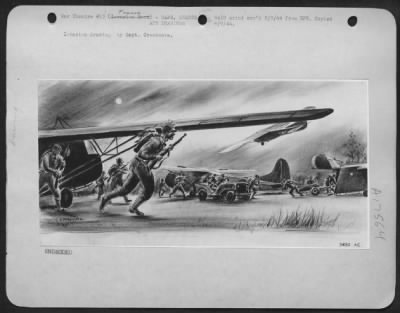 General > Invasion drawing by Capt. Creekmore.