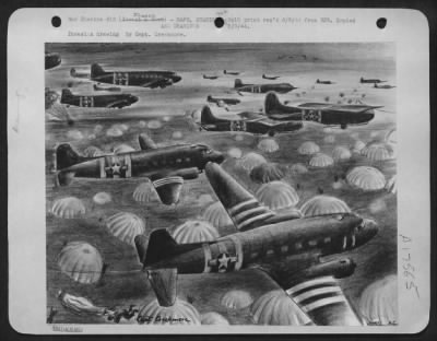 General > Invasion drawing by Capt. Creekmore.