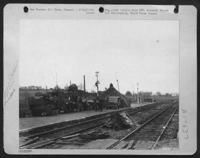 General > This is the set-up of an Air Support Party of the 9th Air Force working with the 3rd Army in the advance on Metz, France. This unit reports the weather and directs the operations of the dive bombers supporting the tanks.