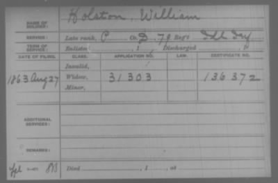 Company D > Holston, William
