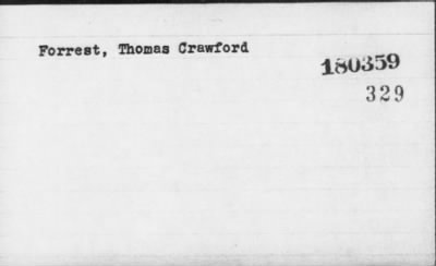 Forrest > Forrest, Thomas Crawford