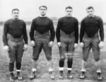 QB  Frank Carideo, fullback Joe Savoldi, halfback Marchmont Schwartz, and halfback Marty Brill,.jpg