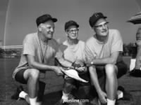 Chicago Bear coaches George Halas, Paddy Driscoll and Luke Johnsos.JPG