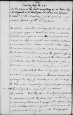 Secret Foreign Journal, 1775-88 > May 17, 1786 - Sept 16, 1788 (Vol 3)