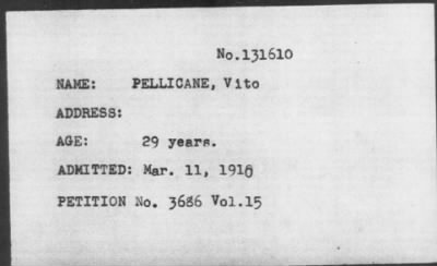 1910 > PELLICANE, Vito