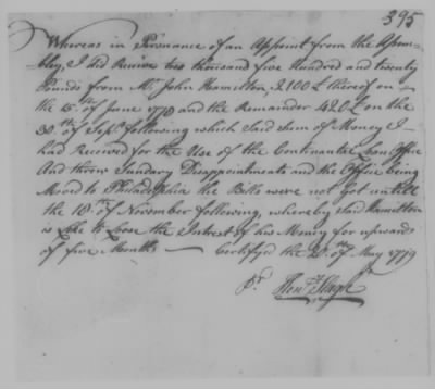 Thumbnail for Petitions Address to Congress, 1775-89 > F - H (Vol 3)