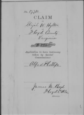 Floyd > Elijah W. Hylton (17710)