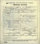 WWI Canadian Soldiers record example