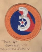 Army Patches: Third Air Force, Southwest, US Zone of the Interior