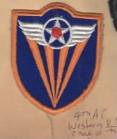 Army Patches:  4th Air Force, Western Zone of the Interior