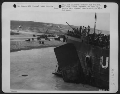 General > Lst Before Disembarkation On The Coast Of France. 3 August 1944.  9Th Service Group, 9Th Air Service Command.