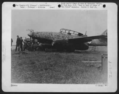 Radar > Simplicity And Streamlining Were Prime Factors In German Jet Engine Design, As Shown Below In Night Flight Version Of Me 262, France.