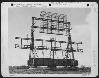 Radar > Captured Nazi Radar Equipment Somewhere In France, 6 July 1944.