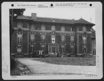 Thumbnail for Installations > View Of The 206Th Medics Building Of The 410Th Bomb Group At Station A-60 In France.  6 June 1945.