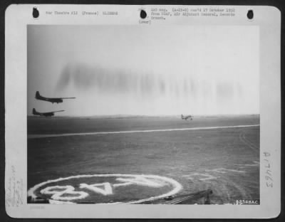 General > Douglas C-47, Towing Two Cg-4 Gliders, Takes Off On A Practice Mission From A 9Th Troop Carrier Command Base Somewhere In France.  12 March 1945.