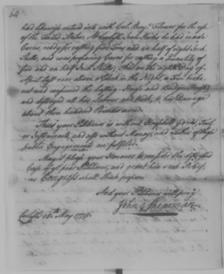 Thumbnail for Petitions Address to Congress, 1775-89 > S - T (Vol 7)