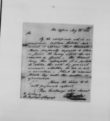 Ltrs from Maj Gen Benjamin Lincoln > Nov. 1781-Oct. 1782 (Vol. I) (Vol 1)