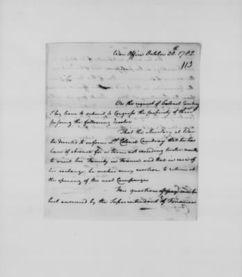 Thumbnail for Ltrs from Maj Gen Benjamin Lincoln > Vol 2: Oct 1782-Nov 1783 (Vol 2)