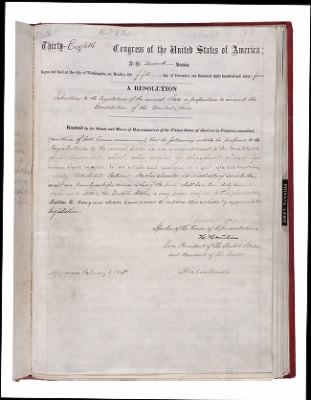 1787 - U.S. Constitution and Amendments > 1865 - Amendment 13: Abolition of Slavery