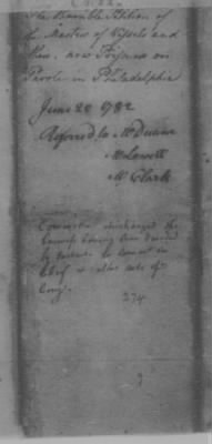 Petitions Address to Congress, 1775-89 > O - R (Vol 6)