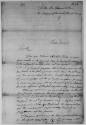 Petitions Address to Congress, 1775-89 > O - R (Vol 6)