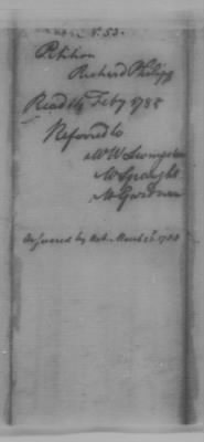 Petitions Address to Congress, 1775-89 > O - R (Vol 6)