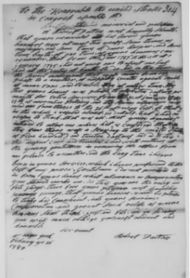 Petitions Address to Congress, 1775-89 > O - R (Vol 6)