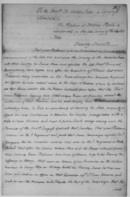 Thumbnail for Petitions Address to Congress, 1775-89 > O - R (Vol 6)