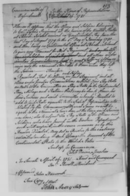 Thumbnail for Petitions Address to Congress, 1775-89 > O - R (Vol 6)