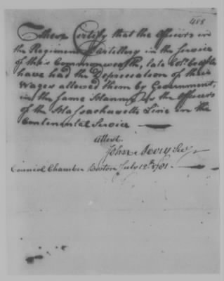 Thumbnail for Petitions Address to Congress, 1775-89 > O - R (Vol 6)