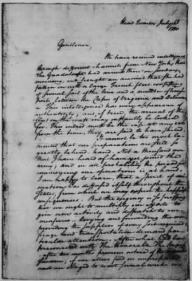 Vol 9: Jul 13, 1780-Feb 17, 1781 (Vol 9) > Page 1