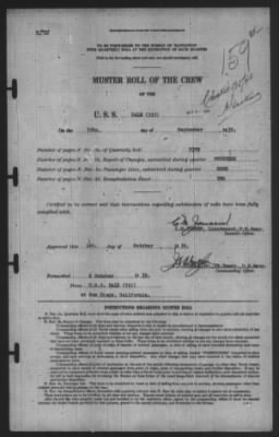 Muster Rolls > 30-Sep-1939