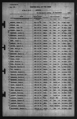 Muster Rolls > 30-Sep-1940