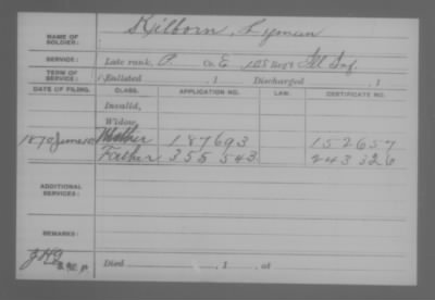 Company E > Kilborn, Lyman