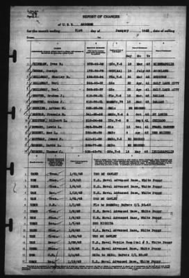 Thumbnail for Report of Changes > 31-Jan-1943