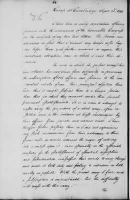 Ltrs from George Washington > Vol 1: Transcripts 1775-6 (Vol 1)