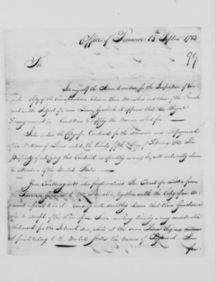Vol 3: Aug 26, 1783-Mar 7, 1785 (Vol 3) > Page 99