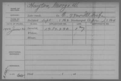 Company E > Hayton, George W.