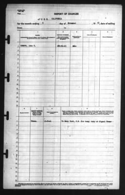 Report of Changes > 9-Nov-1941