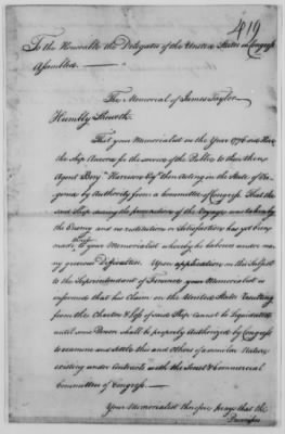 Vol 3: Aug 26, 1783-Mar 7, 1785 (Vol 3) > Page 419