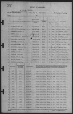 Thumbnail for Report of Changes > 18-Sep-1939