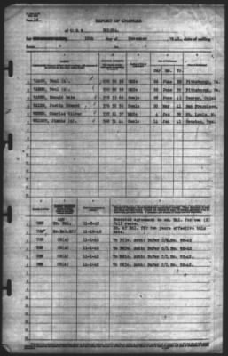 Report of Changes > 10-Nov-1942