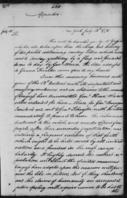 Thumbnail for Ltrs from George Washington > Vol 2: Transcripts 1776 (Vol 2)