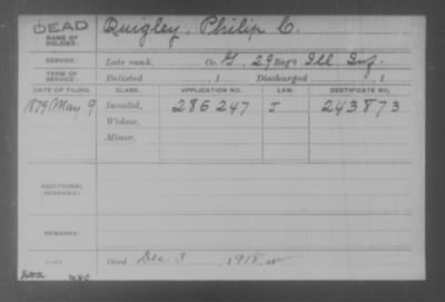 Company G > Quigley, Philip C.