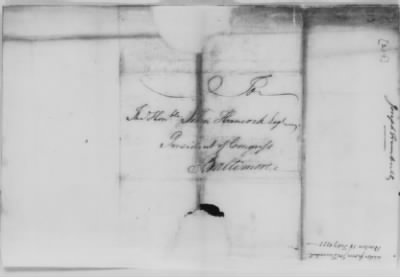 Thumbnail for Misc Ltrs to Congress 1775-89 > T (Vol 22)